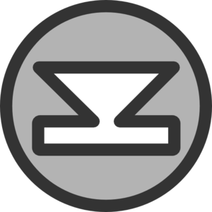 Down Arrow With Bar Clip Art